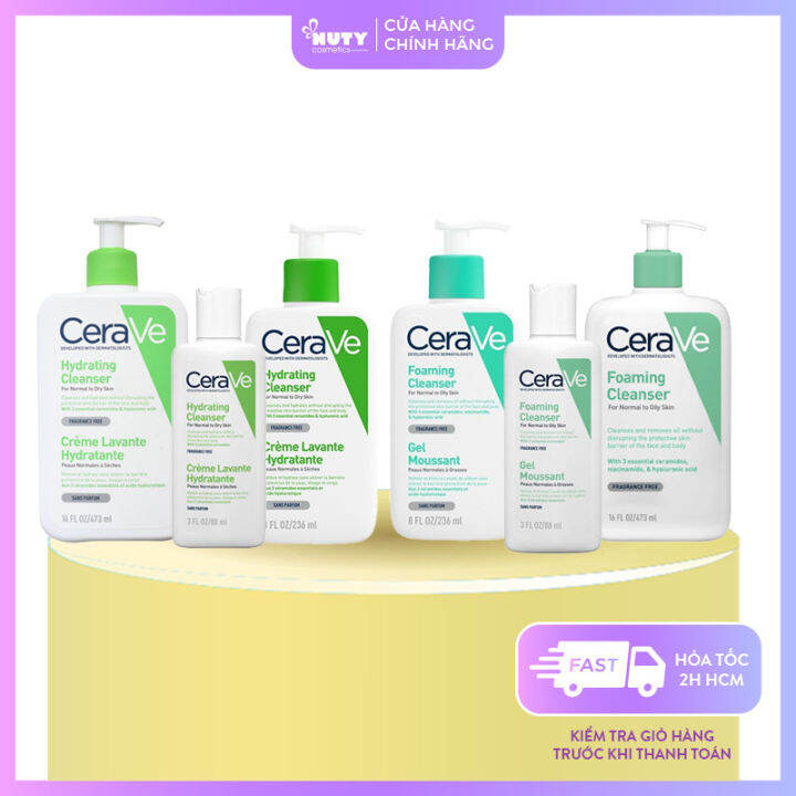Sữa Rửa Mặt CeraVe Foaming Facial Cleanser | Lazada.vn