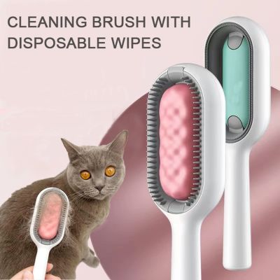 Upgrade 4 in 1 Pet Hair Comb Knot Remover Multifunctional Pet Hair Remover with Wet Wipes Pet Hair Brush Tool Dog Hair Remover