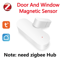 Jiuch ZigBee เครื่องตรวจจับเซ็นเซอร์หน้าต่างประตู Tuya Smart Life App การป้องกันความปลอดภัยภายในบ้านระบบเตือนสำหรับ Alexa Google Assistant