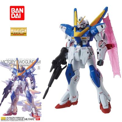 Bandai Model Kit GUNDAM MG 1/100 Victory 2 Gundam Ver.Ka V2 Action Figure Anime Assembly Model Doll Toys Gifts For Children