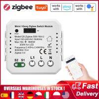 ❏ Tuya ZigBee 16A on-off Breaker Smart Home Switch Module Max 3 Gang RF Remote Control Switch For Alexa Google Home Voice Control