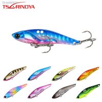 ☑ﺴ✼ TSURINOYA Fishing Lure DW53 58mm 11g Metal VIB Bass Lure With Treble Hook VIB Full Swimming Layer Saltwater Fishing Lure