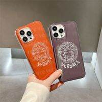 เคสโทรศัพท์ iphone แบรนด์อินเทรนด์จากยุโรปและอเมริกา Apple 11 mobile phone case iPhone 13 head logo 14promax12 couple 13pro