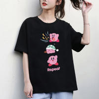 【Hot】2023 Men T shirt Eat Sleep Conquer Repeat T-Shirts Kirby Nostalgia Childhood ACT Game Funny Cotton Tees Round Neck Gift Idea แฟชั่นแขนสั้นผ้าฝ้าย