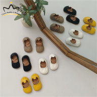 Soft Leather Baby Boy Girls Shoes Newborn Elastic Soft Rubber Soles Shoe Infant Toddler Leaning Walking Shoes Flats thumbnail