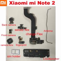 กล้องด้านหลังหลักด้านหน้าสายเคเบิลงอได้บอร์ดชาร์จยูเอสบีสำหรับลำโพง Xiaomi Mi Note 2ถาดใส่ซิมเซ็นเซอร์ลายนิ้วมือ