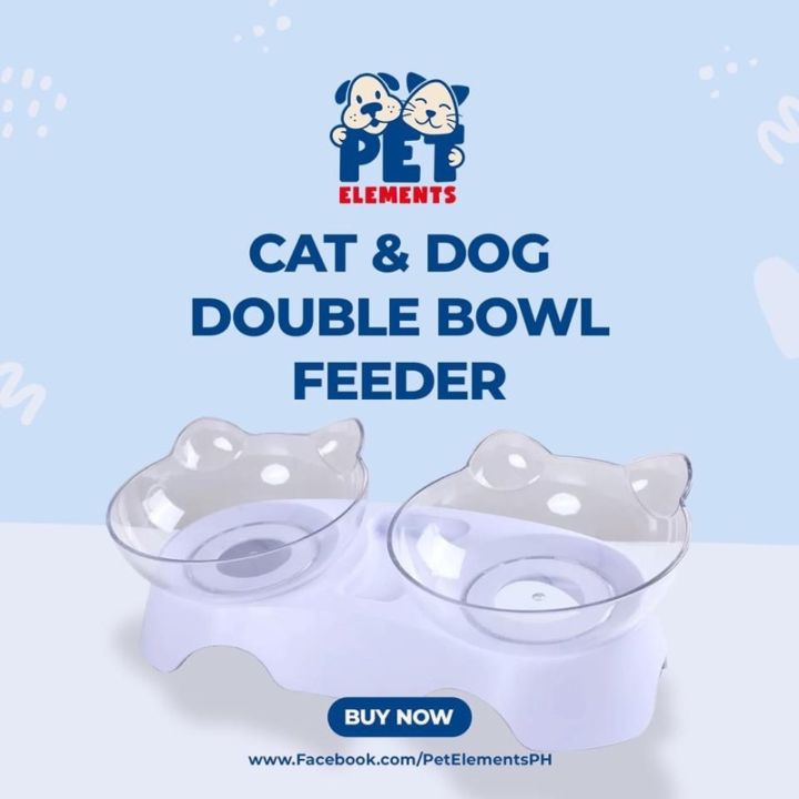 Elevated Cat Double Bowl Feeder Cat Shaped Bowl Lazada PH   354f619f88d0ce580f76015a14be8cf5  720x720q80 