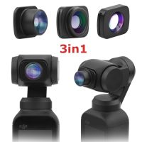 3-In-1 Wide Angle 10X Macro Fisheye Lens Kit For DJI Osmo Pocket/ Pocket 2 Vlog Shooting Handheld Gimbal Came Lenses Accessories