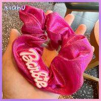 XIAHU แฟชั่นสำหรับผู้หญิง ตุ๊กตาบาร์บี้ scrunchie สีทึบทึบ อีลาสติก ยางรัดผม ที่มัดผม อุปกรณ์เสริมผม เชือกมัดผม สำหรับผู้หญิง