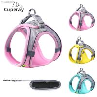 ▥ Reflective Dog Harness and Leash Set Escape Proof Vest Harness with Soft Mesh for Cat Puppy Small Pets with Easy Control Handle