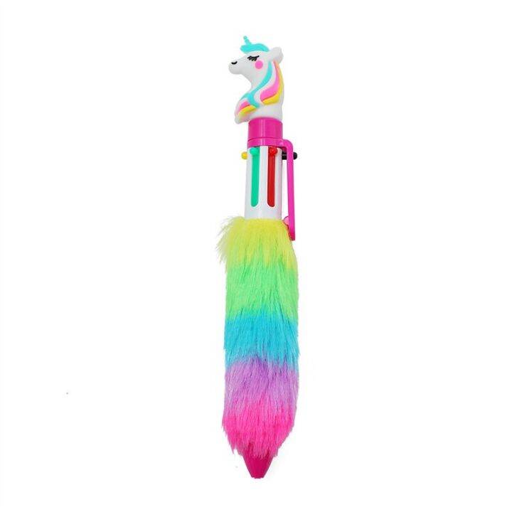 1pcs-cute-cartoon-unicorn-rainbow-ballpoint-pen-6-colors-student-gift-stationery-school-office-supply-papelaria-escolar-pens