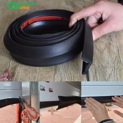 【LZ】trawe2 5M Lenght Garage Door Seal Strip Home Bottom Trim Portable Rubber Dustproof Replacement Adhesive Full Wrap Bottom