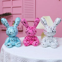 16-38cm Kawaii Candy Bunny Plush Toys Rabbit Bear Shining Soft Stuffed PP Cotton Dolls with Keychain Kids Gifts Toy