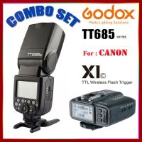 ถูกที่สุด!!! GODOX TT685c Wiress Flash Tirgger พร้อม Godox X1T-C TTL Flash Tirgger For Canon #COMBO SET# (สินค้ารับประกัน 1 ปี) ##กล้องถ่ายรูป ถ่ายภาพ ฟิล์ม อุปกรณ์กล้อง สายชาร์จ แท่นชาร์จ Camera Adapter Battery อะไหล่กล้อง เคส