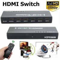 5 Ports 1080P HDMI 3D Switcher Selector HD Switching Splitter Hub Remote Switch + Remote Controller for HD DVD PS3 STB