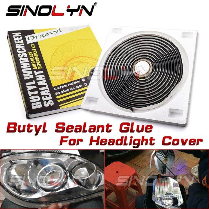 4m Butyl Sealant Glue For Headlight Cover Headlamp Black Snake