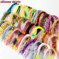 NEW Silicone Skirts fishing accessories  DIY spinner baits  rubber jig lures 30 bundles/lot length 13CM Accessories