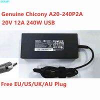 ใหม่-2023 ▼ Chicony ของแท้20V 12A 240W A20-240P2A แหล่งจ่ายไฟ A240A007P อะแดปเตอร์ AC บางสำหรับ MSI GE66อุปกรณ์ชาร์จไฟสำหรับแล็ปท็อปเกม GE76