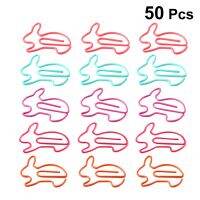 Paper Clips Clip Bookmark Pin Metal Color Clamp Paperclips Note Gold Holder Document School Files Animal Rabbit Shaped Creative