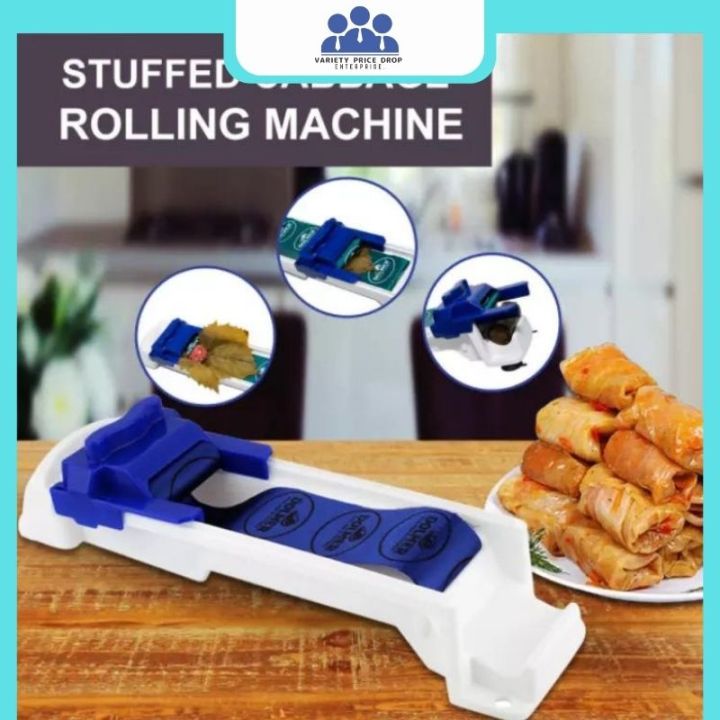 Dolmer Roller Machine, PeSandy Sushi Roller Vegetable Meat Rolling Tool for Beginners and Children Stuffed Grape & Cabbage Leaves, Rolling Meat and Ve