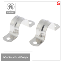 HITN 【Flash Sale】10pcs U Shaped Saddle Clamp Water Hose Tube Pipe Clips Water Filter 32mm New