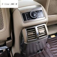 Car Styling Rear Armrest box vent frame outlet decoration cover stickers Trim for Mercedes Benz R Class W251 R300 320 350 400