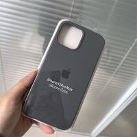 เคส iphone ซิลิโคนเหลว 14 apple 13pro max เคสโทรศัพท์มือถือรวมทุกอย่างเลนส์คาร์บอนสีเทา iPhone12/11 ขอบมุมขวา