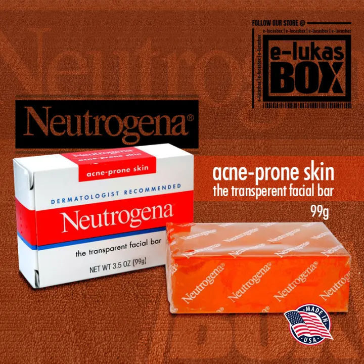 Neutrogena Acne Prone Skin Facial Cleansing Bar 99g | Lazada PH