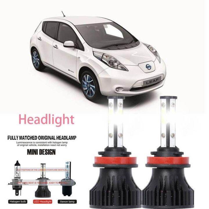 หลอดไฟหน้ารถยนต์-led-lai-40w-6000k-สีขาว-สําหรับ-nissan-leaf-zeo-2010-2023-รับประกัน-10-เดือน