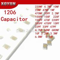 100pcs 10PF-47UF 1206 SMD 250V X7R Error 10% 10uf 106K  0.1UF 1UF 47UF 2.2UF 22UF 1UF Ceramic Capacitor MLCC 106 476K 104K 105K Electrical Circuitry P