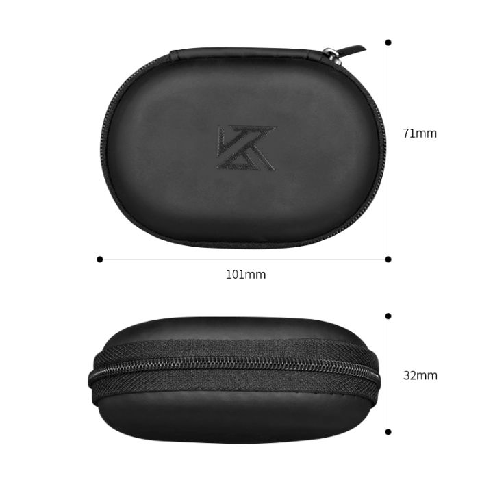 ใหม่-kz-หูฟังกระเป๋า2019หูฟังแบบพกพากล่องเก็บสำหรับหูฟังกรณีสีดำแบบพกพาหูฟังกรณี