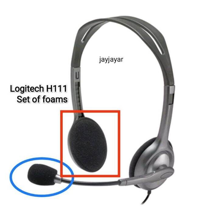 Logitech H111 Ear Foams And Microphone Foam Cushions Earpads Lazada Ph 9537