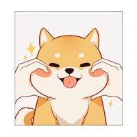 （HOT) ห้องนอนสาวแขวนภาพวาดการ์ตูนตกแต่งภาพวาด Shiba Inu ห้องเด็กภาพจิตรกรรมฝาผนังน่ารักทันสมัยเรียบง่ายภาพวาดข้างเตียง