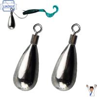 LIKOYUY ร้อน Tear Drop Shot Weights Quick Release Casting ตกปลาทังสเตน Sinker Line Sinkers Hook Connector