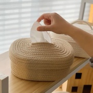 Dệt sáng tạo Hộp khăn giấy môi trường Phòng khách được ký hợp đồng với hộp