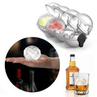 4/1 hole round ice cube mold. Easy to remove ice tray  leak-proof ice hockey box  whiskey ice hockey machine Ice Maker Ice Cream Moulds