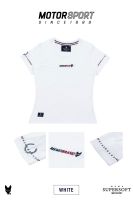 เสื้อยืดทรงผู้หญิง Memo Supersoft Premium งานปักและสกรีน รุ่น Motorsport ( SM) อก 33-34นิ้ว