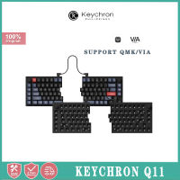 Keychron Q11 QMK/VIA คีย์บอร์ดแบบมีสายคีย์บอร์ดแยกคีย์บอร์ดแบบมีสาย