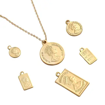 Gold plated coin on sale pendant