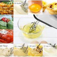 YF ✩เครื่องปั่นผสมแป้งไฟฟ้า White Food Mixer เครื่องผสมอาหาร เครื่องตีแป้ง เครื่องตีไข่ เครื่องตีวิปครีม♒