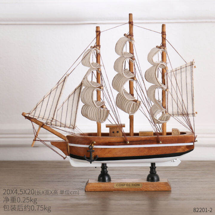 home-decoration-accessories-for-living-room-wood-sailboat-model-figurines-office-desk-decor-modern-boat-gift-christmas-decor