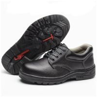 ??Hot รองเท้าเซฟตี้ หัวเหล็ก หนังเทียม PU  safety shoes FY012 ไซส์36-44