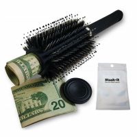 Hair Brush Diversion Safe Stash Can Diversion Can Secret Container Stash Safe Box Hidden Safe with a food grade smell proof bag