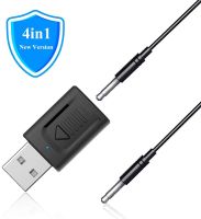 ▫✼✣ Upgrade Bluetooth Receiver Transmitter 4 in1 Mini USB Bluetooth 5.0 Audio Transmitter Wireless Bluetooth 3.5mm Aux Adapter