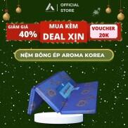 Nệm Bông Ép Aroma Korea chính hãng, giá rẻ chỉ miễn phí ship nội thành Hà