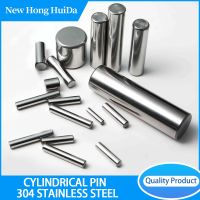 Pin silinder 304 baja tahan karat M3 M4 Locating loking Dowel 10 buah batang padat poros tetap GB119 Pin