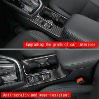 1 Pcs Car Carbon Fiber Center Console Water Cup Holder Cover Trim Stickers Enhances Appearance Dustproof ABS for Honda HRV HR-V XRV XR-V 2022 2023 LHD