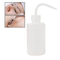 Tattoo Wash Bottle 250ML Lash Water Bottle Squeezer Plastic Curved Nozzle for Hairdressers