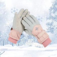 Women Ski Gloves Winter Snow Cotton Warm Touch Screen Waterproof Mittens Riding Skiing Cycling Sports Outdoor Snowboard Guantes