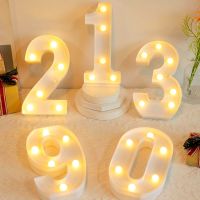 ▪♛❄ LED Night Lights 0-9 Digital Marquee Sign Lamp Wall Hanging Number Lamp Wedding Birthday Party Decor Baby Shower Christmas Light